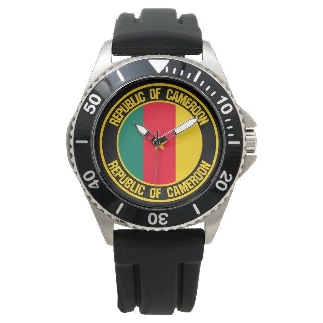 Cameroon Round Emblem Watch (Front)