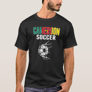 Cameroon Soccer Ball In Net Cameroonian Football S T-Shirt