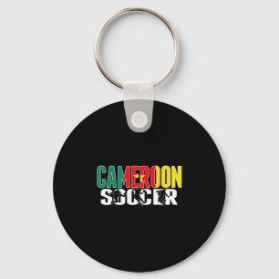 Cameroon Soccer Fans Jersey Cameroonian Flag Footb Key Ring