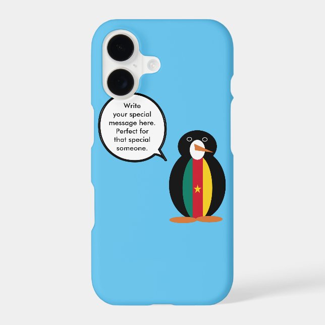 Cameroon Talking Ms Penguin Personalised  (Back)