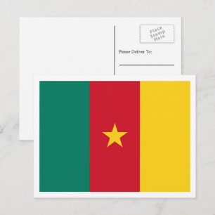 Cameroonian Flag, Flag of Cameroon Postcard