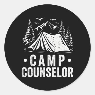 Camg Worker Camp Employee Camper Camp Counsellor Classic Round Sticker