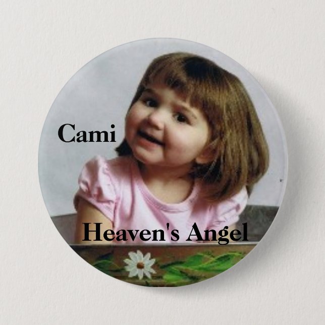 cami_bucket, Cami, Heaven's Angel 7.5 Cm Round Badge (Front)