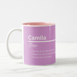 Camila Girl Name Definition Mug Personalized