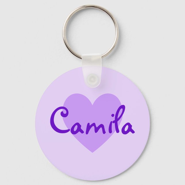 Camila in Purple Key Ring (Front)