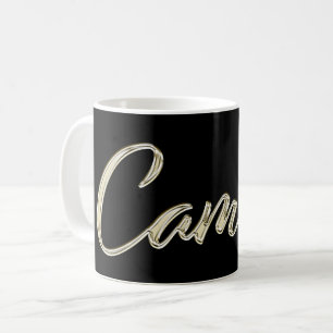 Camila white gold Handwriting Tasse Kaffeetasse Coffee Mug