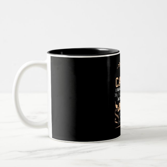 Camilla Girl Name Definition Two-Tone Coffee Mug (Left)