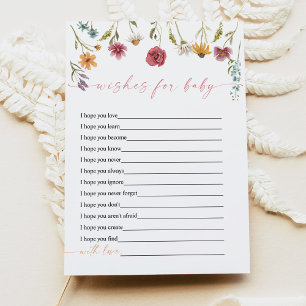 CAMILLA Wildflower Wishes for Baby Game Card