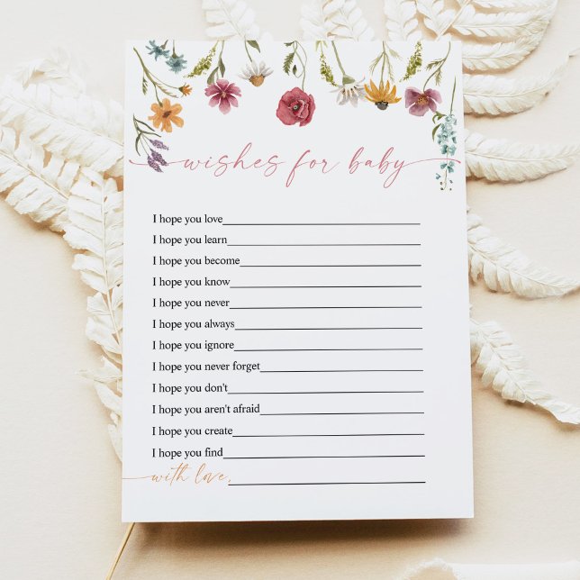 CAMILLA Wildflower Wishes for Baby Game Card (Creator Uploaded)