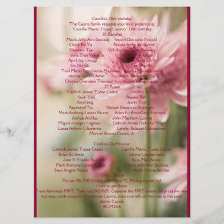 CAMILLE 18TH PROGRAM