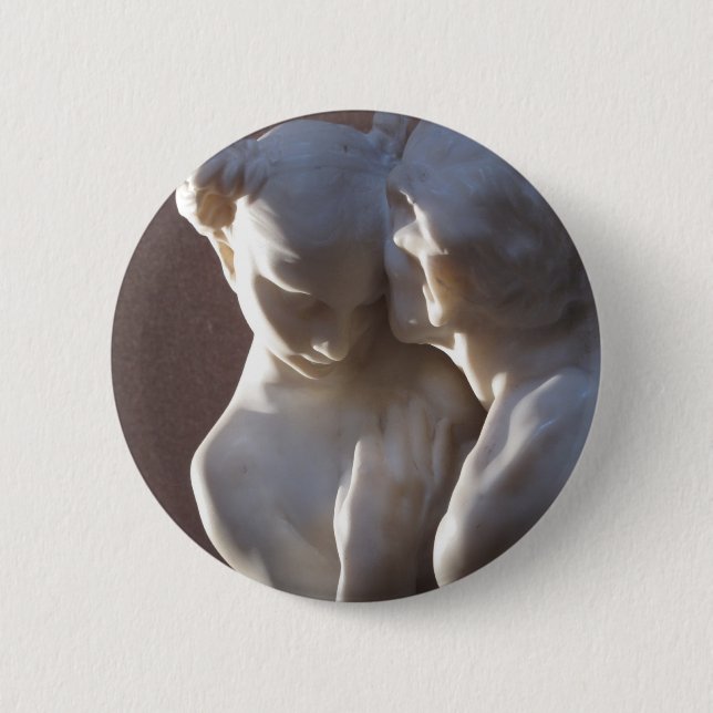 Camille Claudel kiss Vertumnus and Pomona 6 Cm Round Badge (Front)