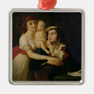 Camille Desmoulins his wife Lucile and their Metal Ornament