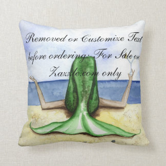 Camille Grimshaw Beach Pina Colada Mermaid Pillow