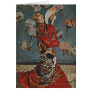 Camille Monet in Japanese Costume by Claude Monet