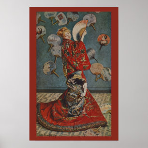 Camille Monet in Japanese Costume by Claude Monet Poster