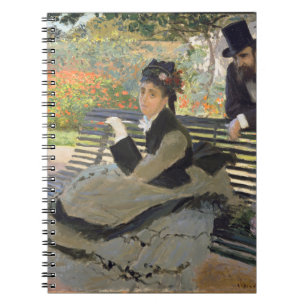 Camille Monet on a Bench Claude Monet Notebook