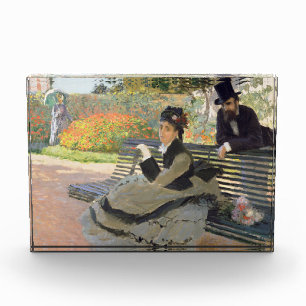 Camille Monet on a Bench Claude Monet Photo Block