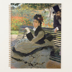 Camille Monet on a Bench Claude Monet Planner