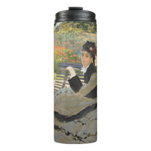 Camille Monet on a Bench  Claude Monet   Thermal Tumbler