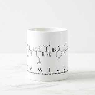 Camille peptide name mug