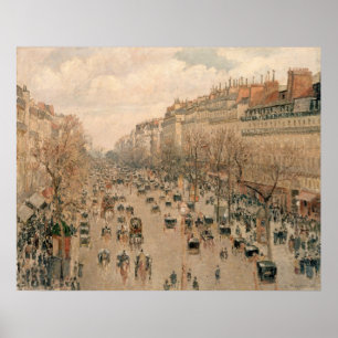 Camille Pissaro - Boulevard Monmartre Paris 1897 Poster