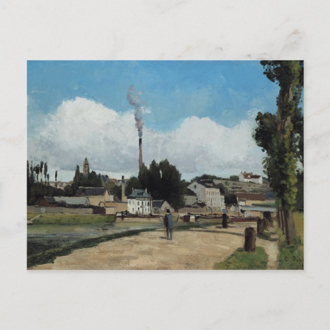 Camille Pissarro - Banks of the Oise at Pontoise Postcard (Front)
