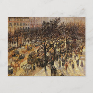 Camille Pissarro- Boulevard des Italiens Afternoon Postcard