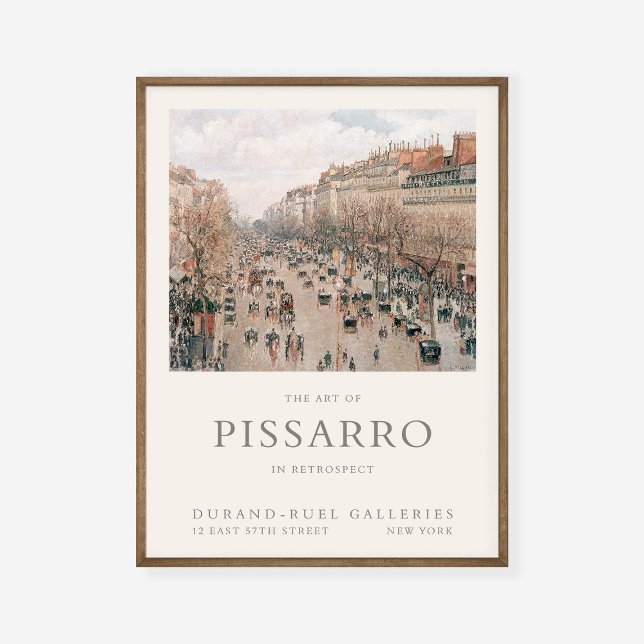 Camille Pissarro Boulevard Montmartre Art Exhibit Poster (Creator Uploaded)