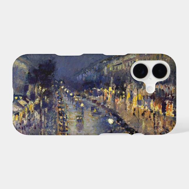 Camille Pissarro - Boulevard Montmartre at Night (Back (Horizontal))