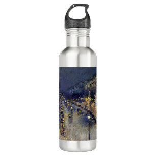Camille Pissarro - Boulevard Montmartre at Night 710 Ml Water Bottle