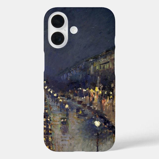 Camille Pissarro Boulevard Montmartre at Night Case-Mate iPhone Case (Back)