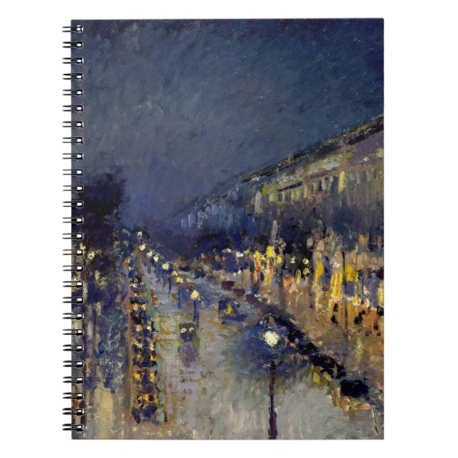 Camille Pissarro - Boulevard Montmartre at Night Notebook (Front)