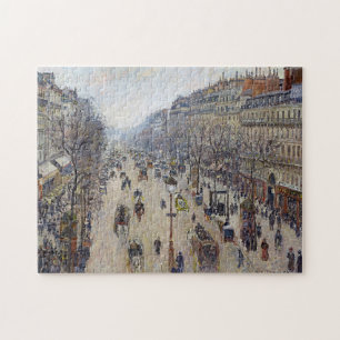 Camille Pissarro - Boulevard Montmartre, morning Jigsaw Puzzle