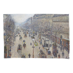 Camille Pissarro - Boulevard Montmartre, morning Pillowcase
