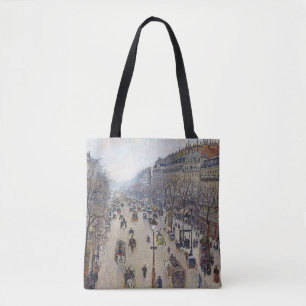 Camille Pissarro - Boulevard Montmartre, morning Tote Bag