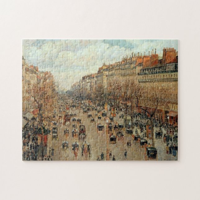 Camille Pissarro Boulevard Montmartre Painting Jigsaw Puzzle (Horizontal)