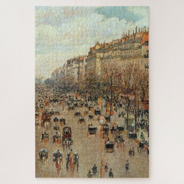 Camille Pissarro Boulevard Montmartre Painting Jigsaw Puzzle (Vertical)