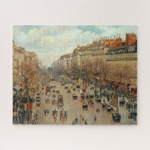Camille Pissarro Boulevard Montmartre Painting Jigsaw Puzzle