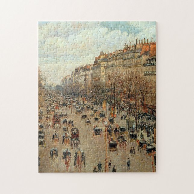 Camille Pissarro Boulevard Montmartre Painting Jigsaw Puzzle (Vertical)