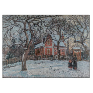 Camille Pissarro - Chataigniers a Louvecienne Cutting Board