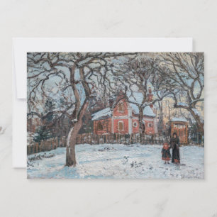 Camille Pissarro - Chataigniers a Louvecienne Invitation