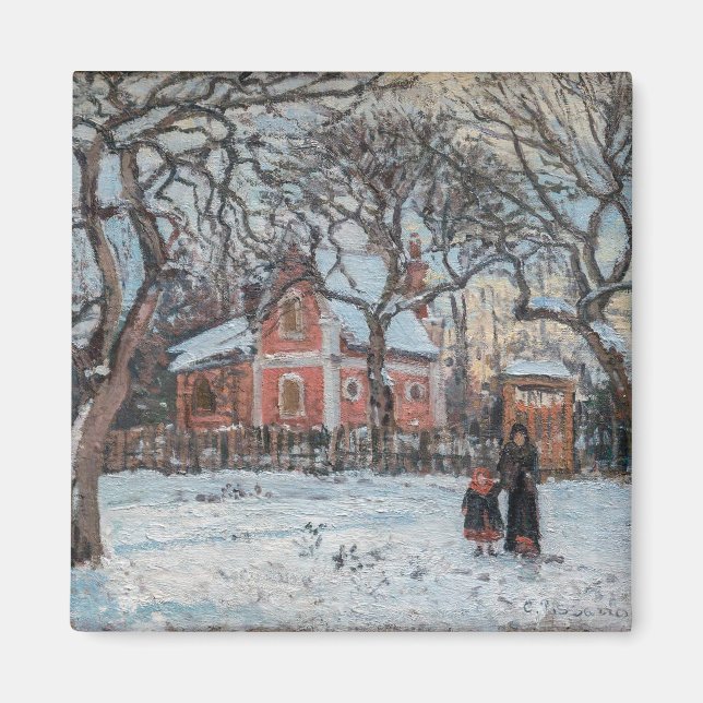 Camille Pissarro - Chataigniers a Louvecienne Magnet (Front)