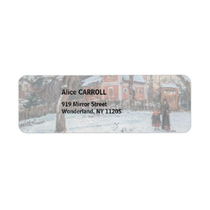 Camille Pissarro - Chataigniers a Louveciennes Return Address Label