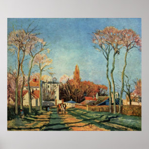 Camille Pissarro Entrance to Voisins Village 1872 Poster
