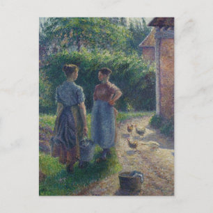 Camille Pissarro Fine Art Impressionist cards, Gif Postcard
