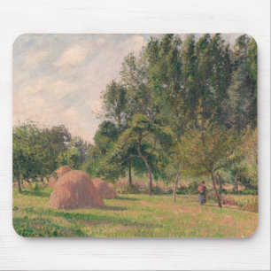 Camille Pissarro Haystacks, Morning, Eragny Mouse Pad
