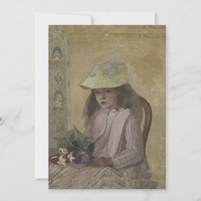 Camille Pissarro - Jeanne Pissarro, Called Minette Invitation (Front)