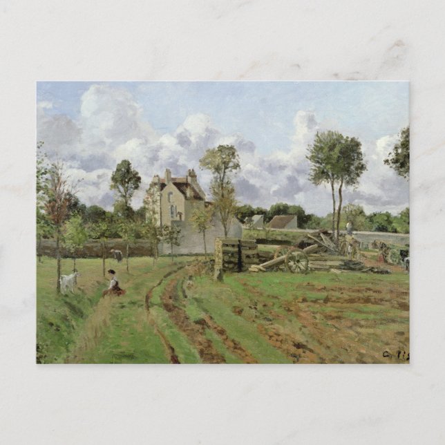 Camille Pissarro | Landscape, Louveciennes, c.1872 Postcard (Front)