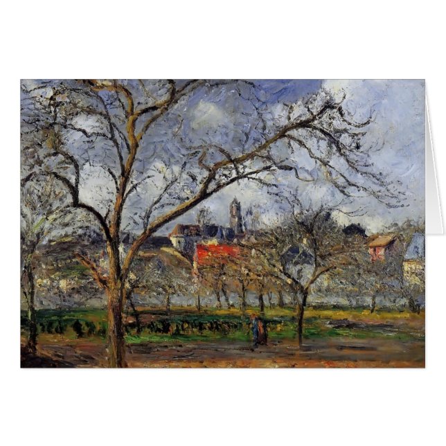 Camille Pissarro- On Orchard in Pontoise in Winter (Front Horizontal)