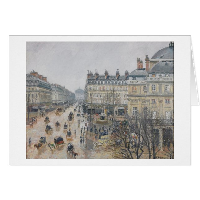 Camille Pissarro | Place du Theatre Francais, Pari (Front Horizontal)